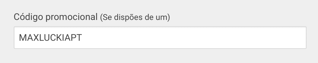 C&oacute;digo promocional Luckia